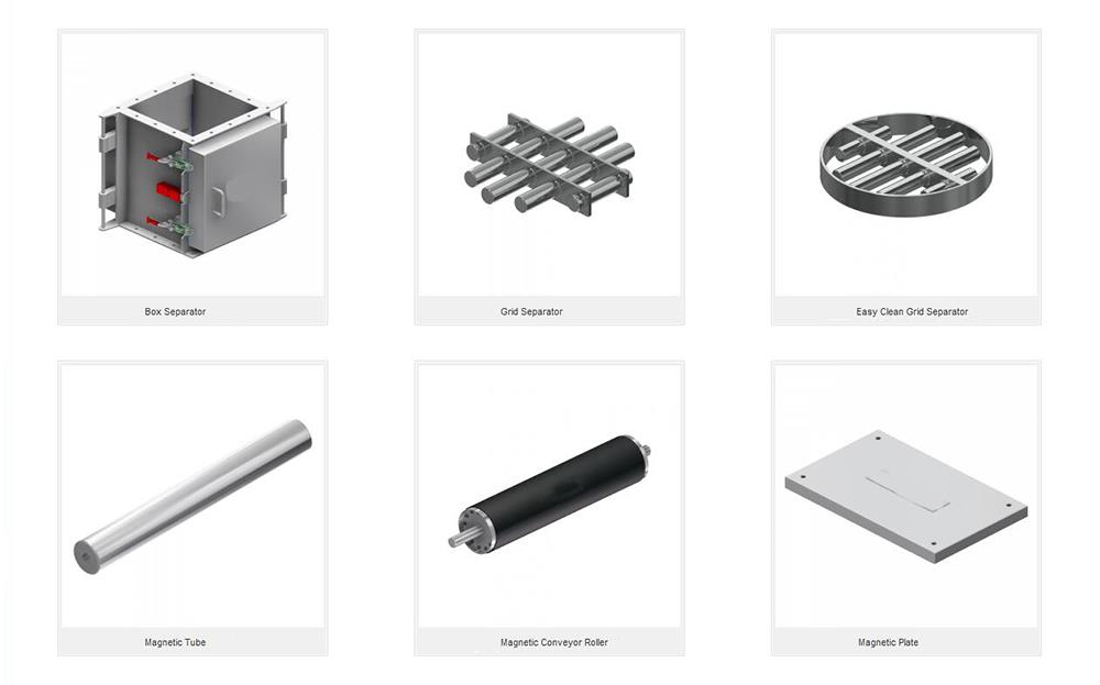 食品加工産業における磁気分離装置 magnetic separator equipmentwith in the food processing industry