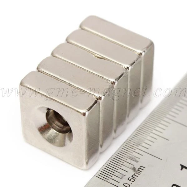  Rare magnets for you NdFeB magnetic blocks with hole